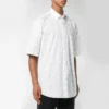 T-shirt med logo över hela plagget ”White Black” 534332TBL969040