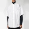 T-shirt med logo över hela plagget ”White Black” 534332TBL969040