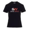 T-shirt med logotryck och rund hals, svart 612964TIVD51000