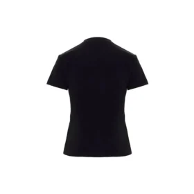 T-shirt med logotryck och rund hals, svart 612964TIVD51000