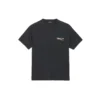 T-shirt med logotyp, lös passform, korta ärmar, unisex, svart 556150TAV441000
