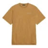 T-shirt med logotyp, medium passform ”Beige” 612966TLVB39504