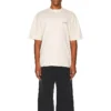 T-shirt med logotyp, medium passform, ”Beige” 612966TMVF49069