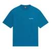 T-shirt med logotyp, medium passform ”Blue” 612966TLVB99567