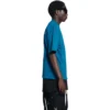 T-shirt med logotyp, medium passform ”Blue” 612966TLVB99567