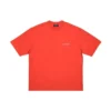 T-shirt med logotyp, medium passform ”Bright Red” 612966TMVF43168