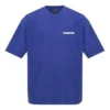 T-shirt med logotyp, medium passform ”Indigo” 612966TLVB34388