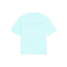 T-shirt med logotyp, medium passform ”Mint Tint” 612966TLVB93062