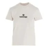 T-shirt med logotyp och rund hals, grå/vit 612964TJVD99054