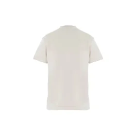 T-shirt med logotyp och rund hals, grå/vit 612964TJVD99054