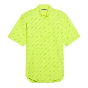 T-shirt med logotyp över hela plagget ”Neon Yellow” 534332TILX67110