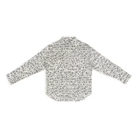 T-shirt med logotyper över hela plagget, stor passform ”Grey” 662983TML201240