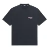 T-shirt med motiv från Political Campaign, stor passform ”Washed Black” 641675TKVJ19034