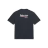 T-shirt med motiv från Political Campaign, stor passform ”Washed Black” 641675TKVJ19034