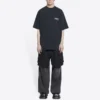 T-shirt med motiv från Political Campaign, stor passform ”Washed Black” 641675TKVJ19034