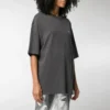T-shirt med rund hals, liten logotyp och korta ärmar, grå 556104TYK281055