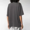 T-shirt med rund hals, liten logotyp och korta ärmar, grå 556104TYK281055