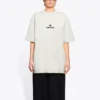T-shirt med rund hals och sponsorlogotyp, vit 612965TJVD99054
