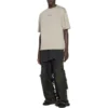 T-shirt med ryggtryck, medium passform ”Beige” 612966TOVJ89763