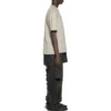 T-shirt med ryggtryck, medium passform ”Beige” 612966TOVJ89763