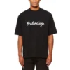 T-shirt med skriptlogotyp ”Black White” 612966TMVB41070