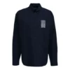T-shirt med streckkodslogotyp ”Navy” 662982TKM028065