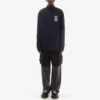 T-shirt med streckkodslogotyp ”Navy” 662982TKM028065