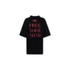T-shirt med tryck, kortärmad, svart 641532TJV781000