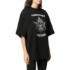 T-shirt med tryck, kortärmad, svart 641532TJV781000