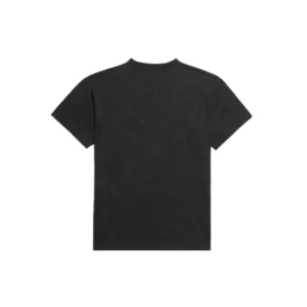 T-shirt med tryckt logotyp och korta ärmar ”Svart” 612965TJVI32771