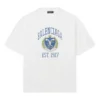 T-shirt med Varsity-logotyp, medium passform ”White” 612966TLV891375