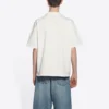 T-shirt med Varsity-logotyp, medium passform ”White” 612966TLV891375
