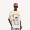 T-shirtar för män i vit färg med extrem tie-dye-design och medium passform