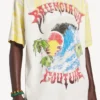 T-shirtar för män i vit färg med extrem tie-dye-design och medium passform