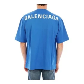 T-shirtar i bomull med logotyp på ryggen ”Blue” 570805THV808077