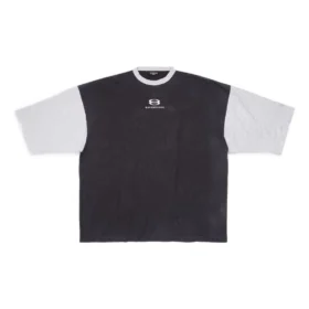 T-shirtar med 3/4-ärmar och logotyp ”Washed Black Heather Grey” 699190TMVC81208