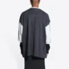 T-shirtar med 3/4-ärmar och logotyp ”Washed Black Heather Grey” 699190TMVC81208