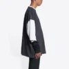 T-shirtar med 3/4-ärmar och logotyp ”Washed Black Heather Grey” 699190TMVC81208