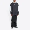 T-shirtar med 3/4-ärmar och logotyp ”Washed Black Heather Grey” 699190TMVC81208