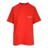 T-shirtar med logotyp i normal passform ”Bright Red” 612965TMVF43168