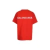 T-shirtar med logotyp i normal passform ”Bright Red” 612965TMVF43168