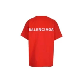 T-shirtar med logotyp i normal passform ”Bright Red” 612965TMVF43168