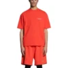 T-shirtar med logotyp i normal passform ”Bright Red” 612965TMVF43168
