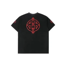 T-shirtar med metall-BB-schablon ”Black Red” 764235TPVI21568