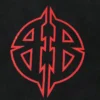 T-shirtar med metall-BB-schablon ”Black Red” 764235TPVI21568