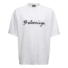 T-shirtar med skriptlogotyp ”White/Black” 612966TMVB49040
