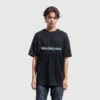 T-shirtar med suddat logo ”Black Blue” 661705TKVD51070