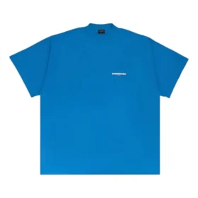 T-shirtar med överkorsat tryck i oversized-modell ”Blue” 712398TMVJ64024