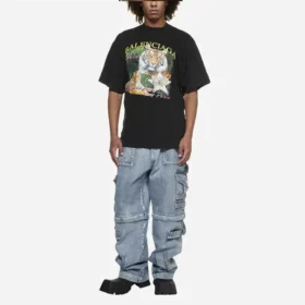 T-shirtar med ”Year of the Tiger”-logotyp ”Svart” 681314TLVH21000