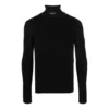 Tajt åtsittande tröja med hög hals ”Black” 682003T51751000